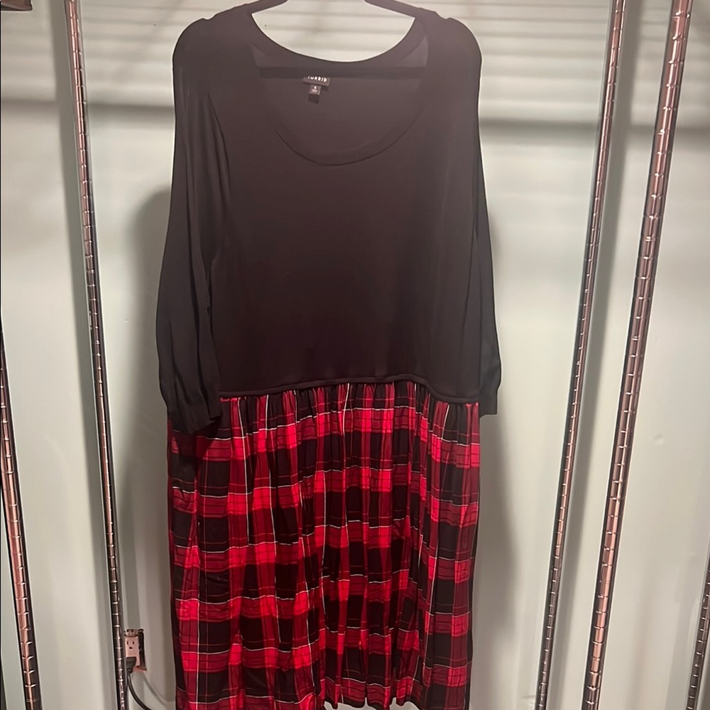 Black and Red Plaid Dress